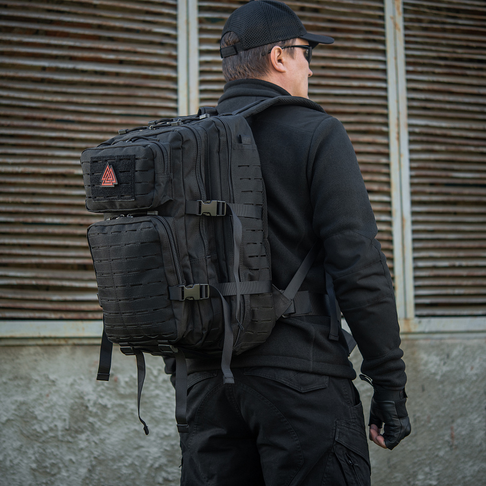 Рюкзак M-Tac Large Assault Pack Laser Cut Black Фото 4